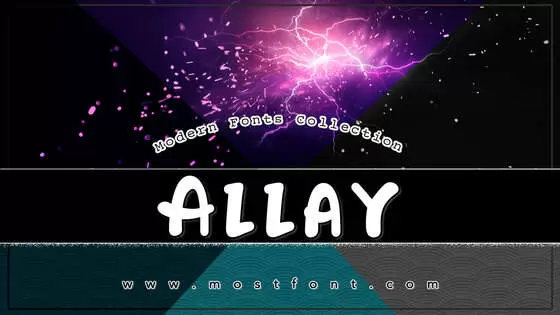 「Allay」字体排版图片