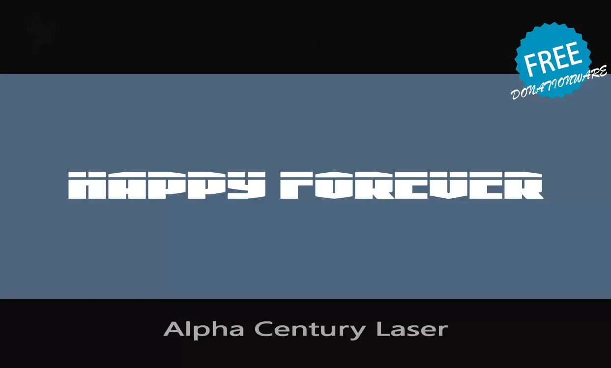 Sample of Alpha-Century-Laser