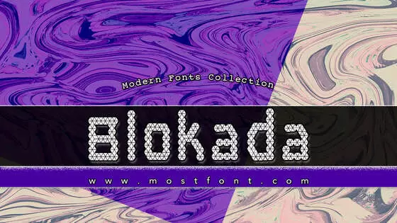 Typographic Design of Blokada