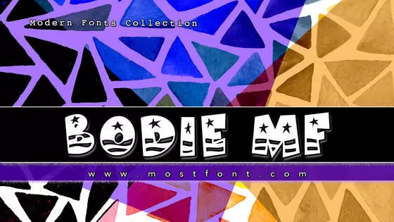 「Bodie-MF」字体排版图片