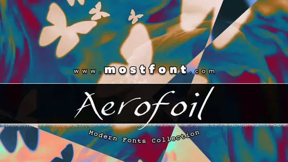 Typographic Design of Aerofoil