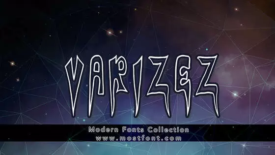 Typographic Design of VARIZEZ