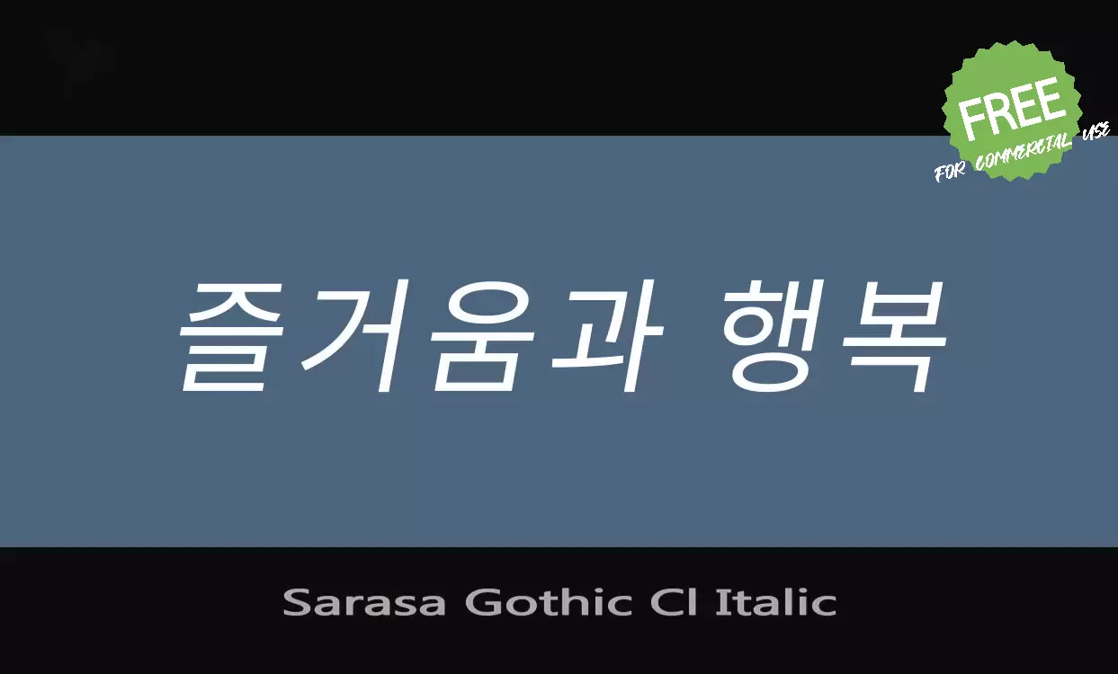 「Sarasa-Gothic-Cl-Italic」字体效果图