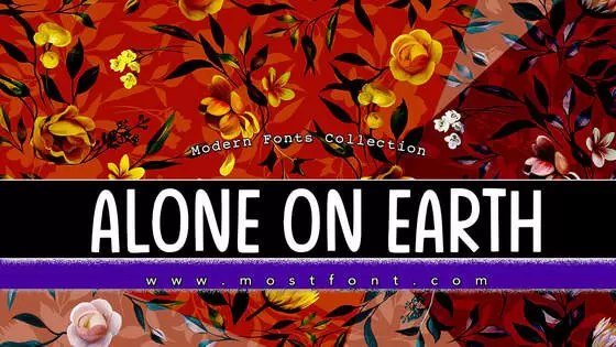 Typographic Design of Alone-On-Earth