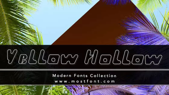 Typographic Design of Yellow-Hollow