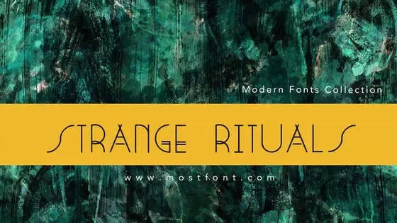 「Strange-Rituals」字体排版图片