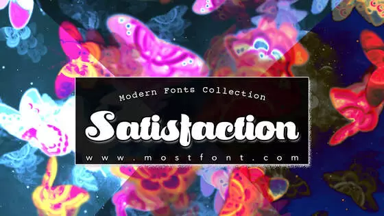 「Satisfaction」字体排版样式