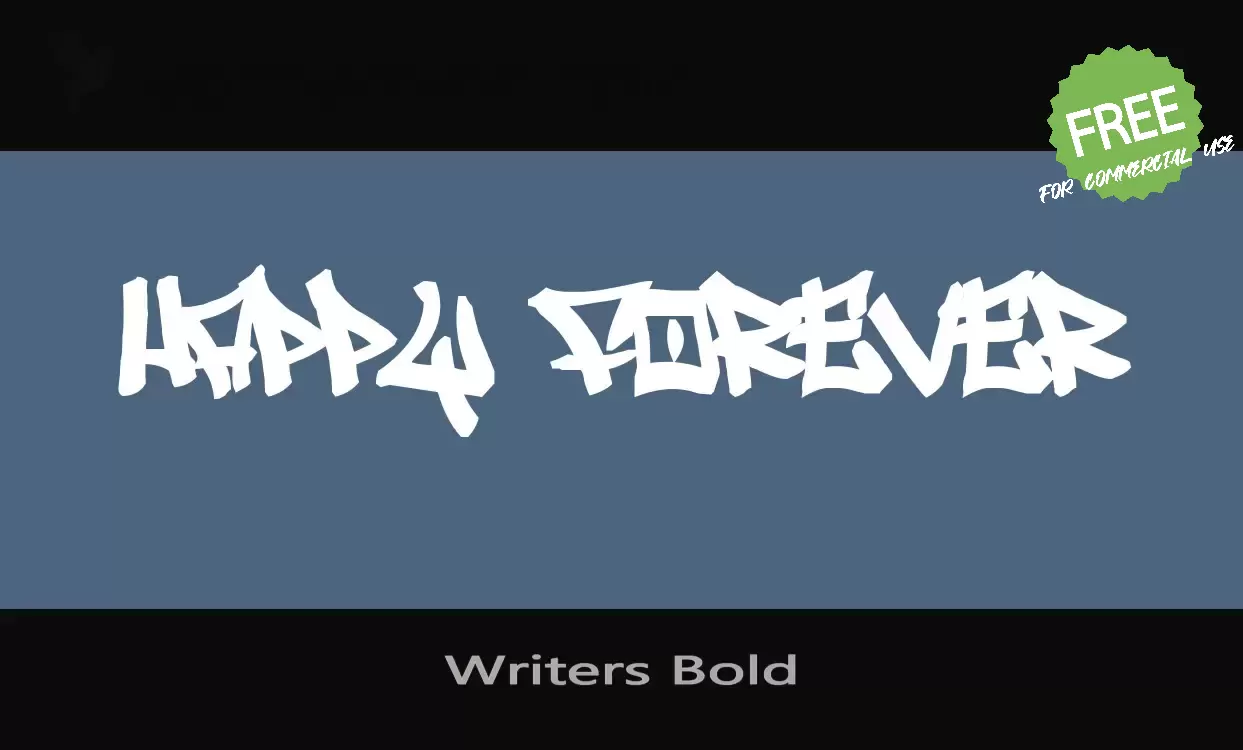 Font Sample of Writers-Bold