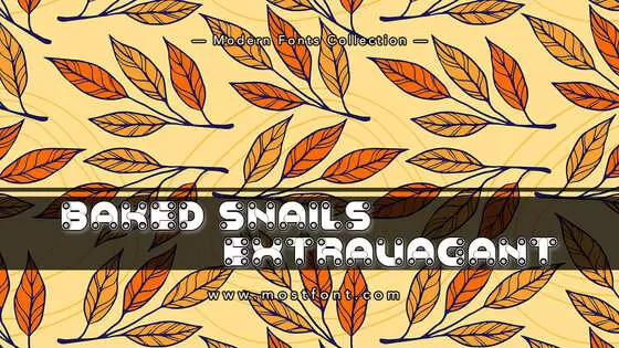 Typographic Design of Baked-Snails-Extravagant