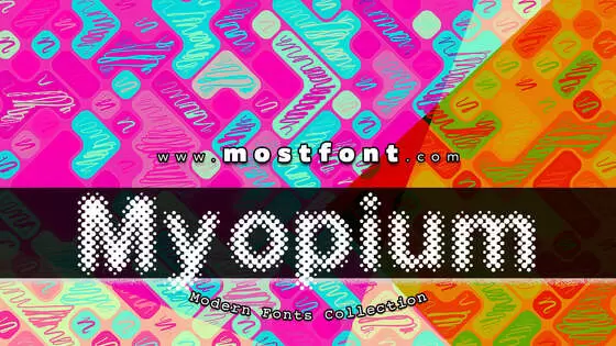 Typographic Design of Myopium-Personal-Use