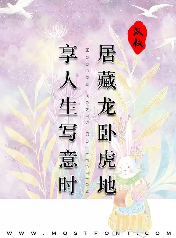 Typographic Design of 汉仪中宋简
