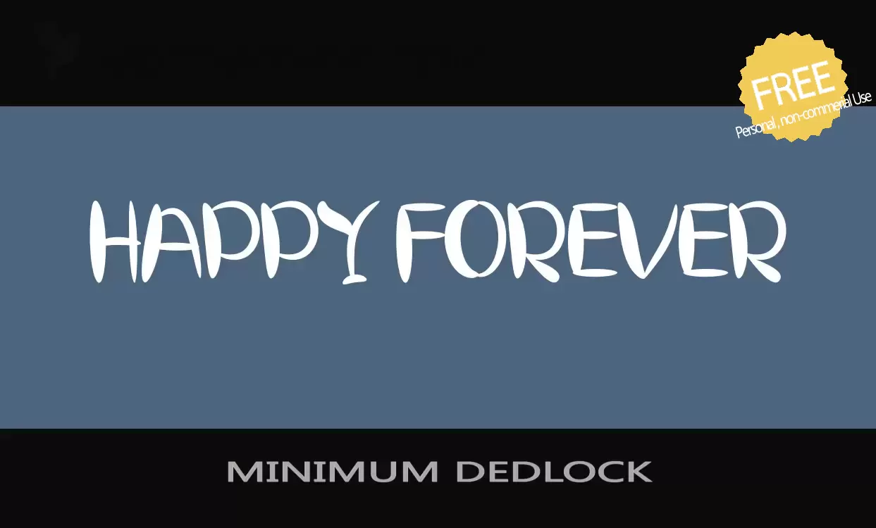 「MINIMUM-DEDLOCK」字体效果图