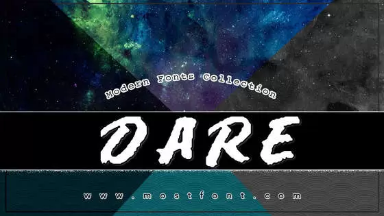 Typographic Design of DARE