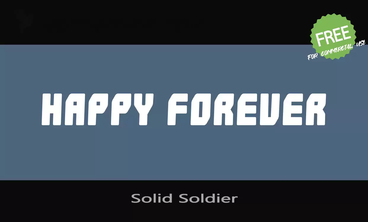 「Solid-Soldier」字体效果图