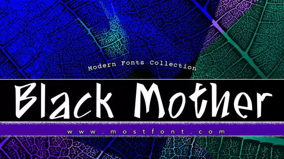 Typographic Design of Black-Mother