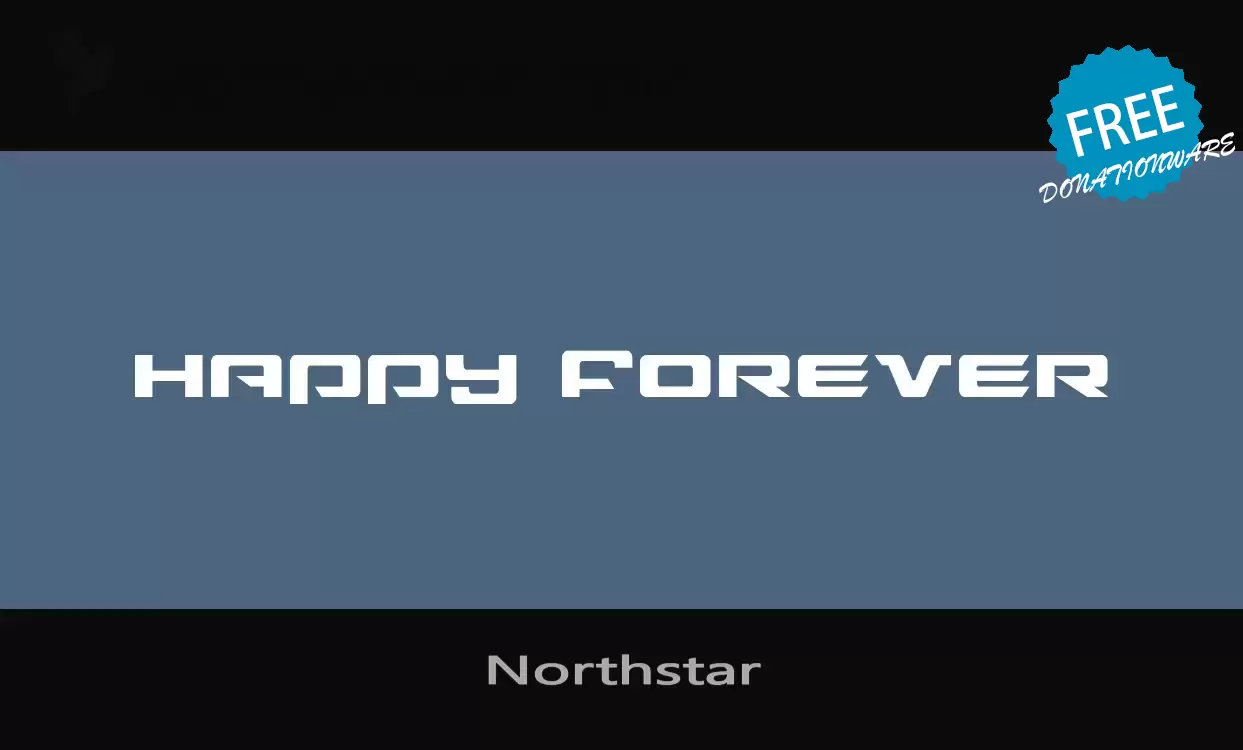 Font Sample of Northstar