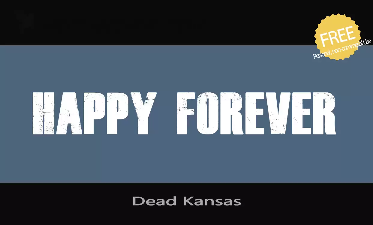 「Dead-Kansas」字体效果图