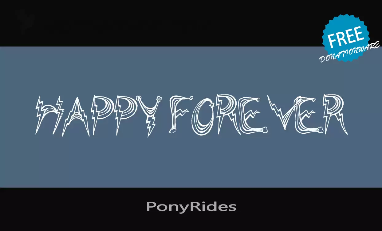 Font Sample of PonyRides