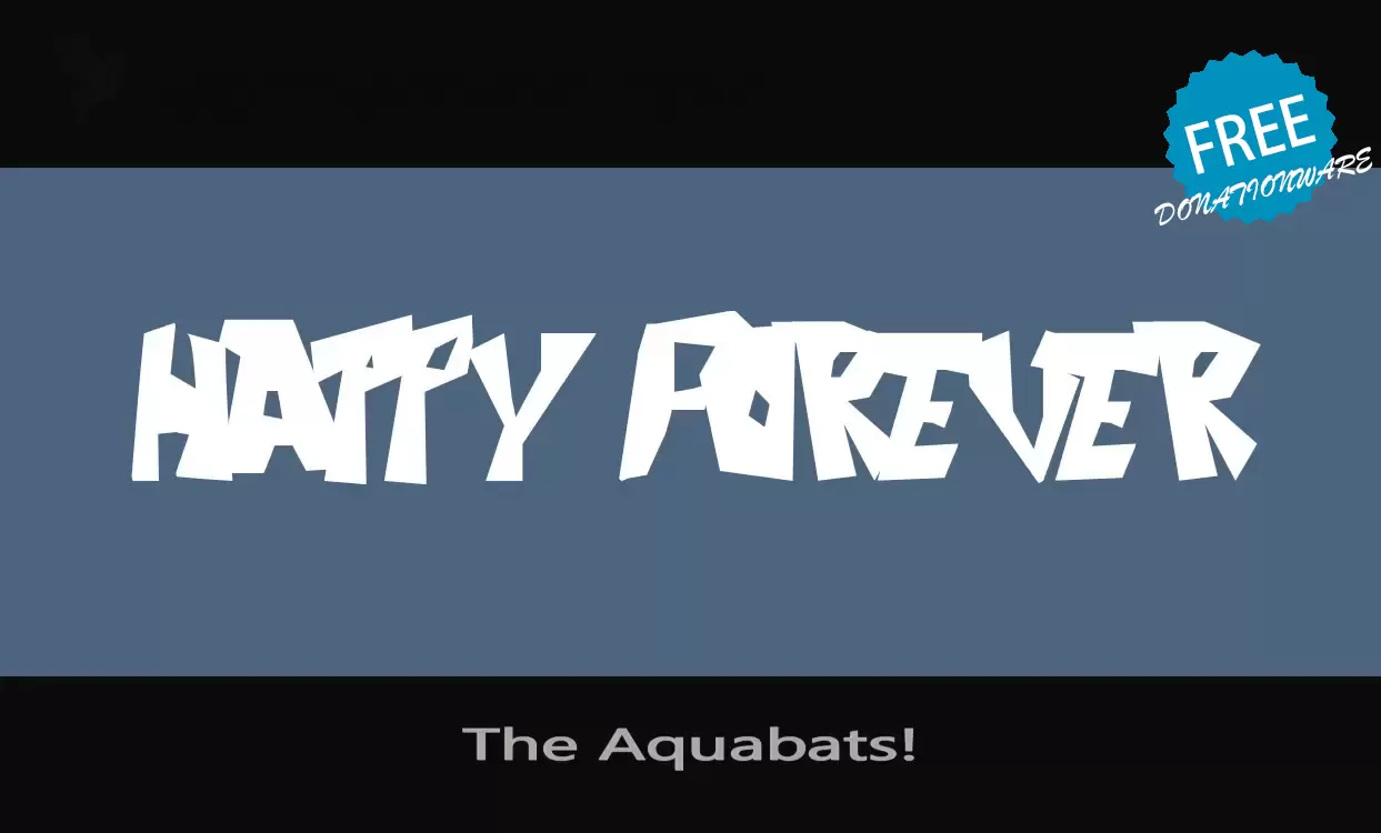 「The-Aquabats!」字体效果图