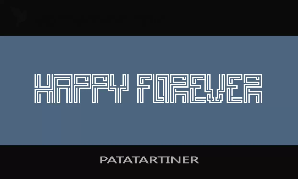 Font Sample of PATATARTINER