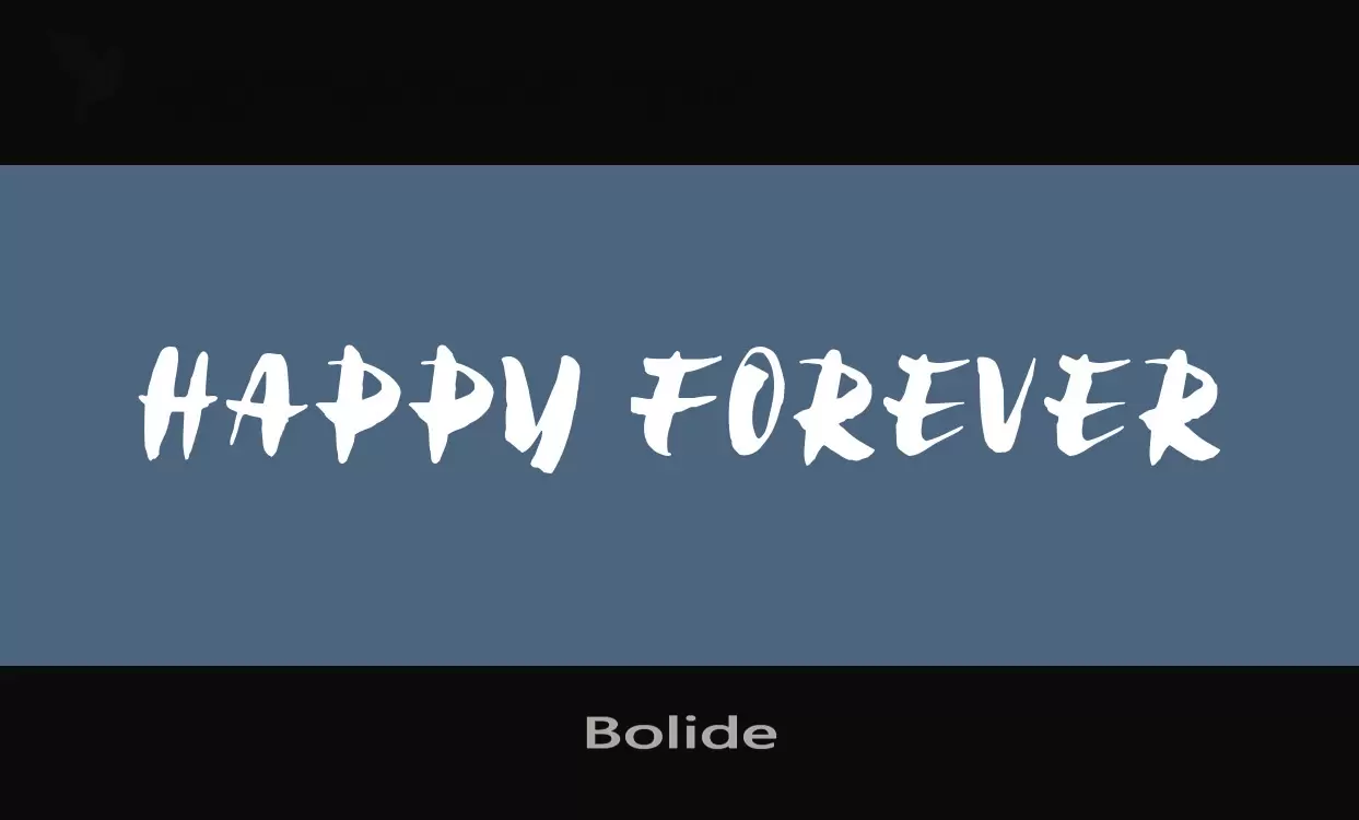 「Bolide」字体效果图