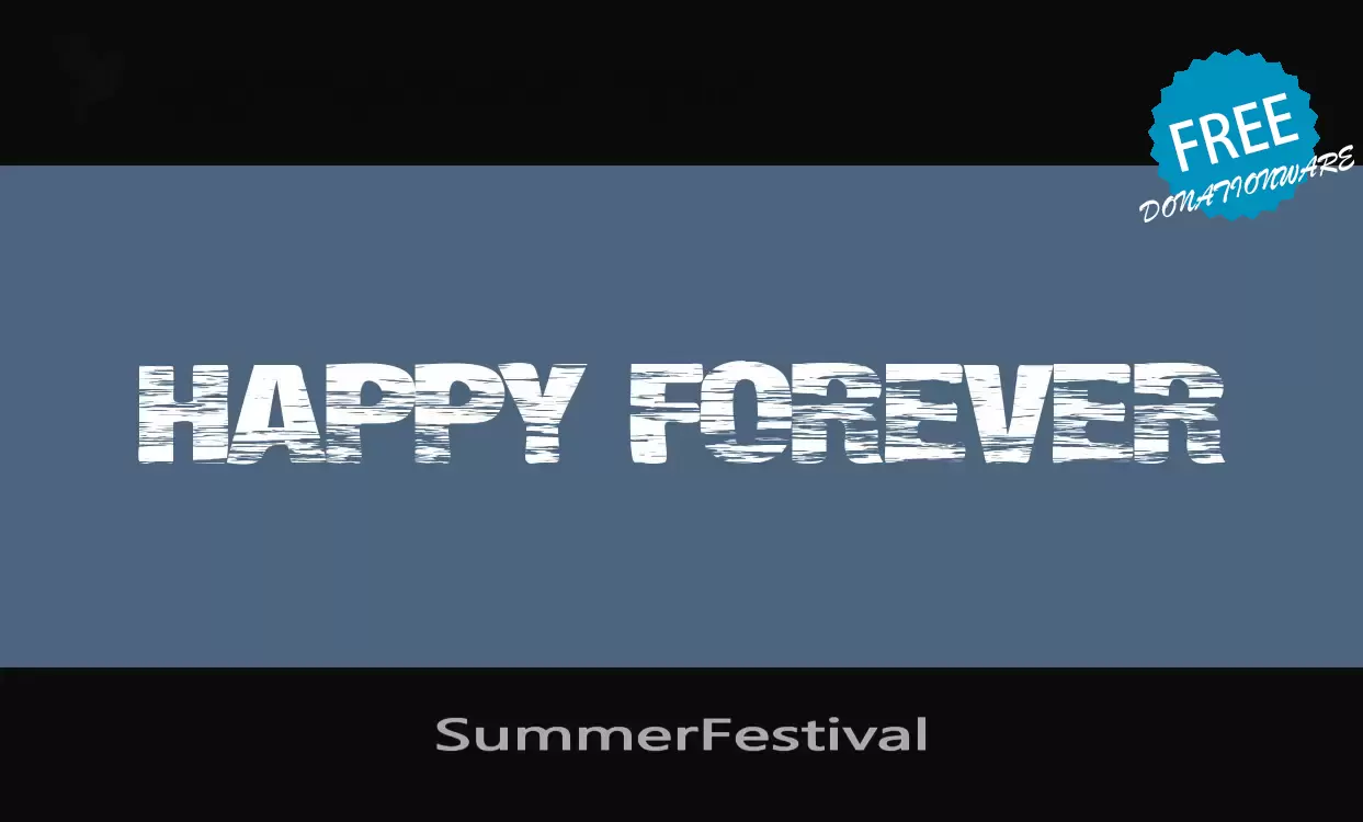 「SummerFestival」字体效果图