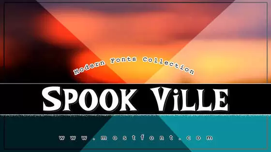 「Spook-Ville」字体排版图片