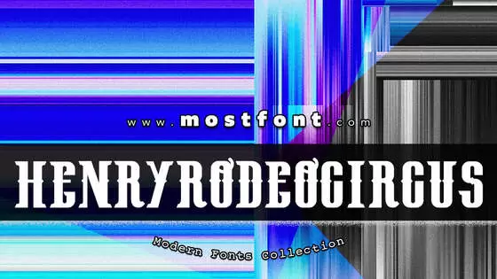 「HenryRodeoCircus-Demo」字体排版图片