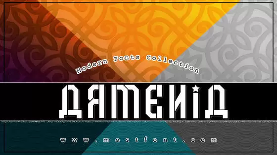 「Armenia」字体排版样式