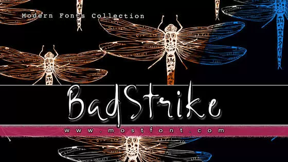 「BadStrike」字体排版样式