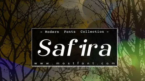 Typographic Design of Safira