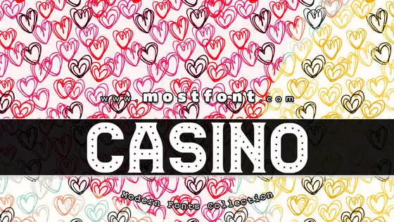 「Casino」字体排版样式