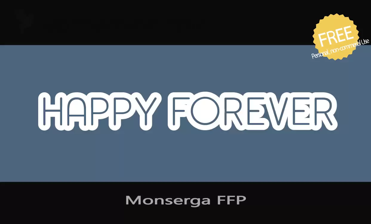 「Monserga-FFP」字体效果图