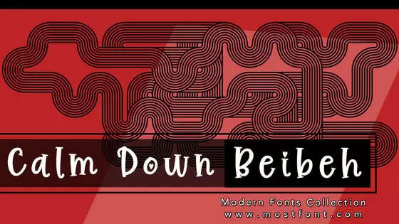 「Calm-Down-Beibeh」字体排版图片