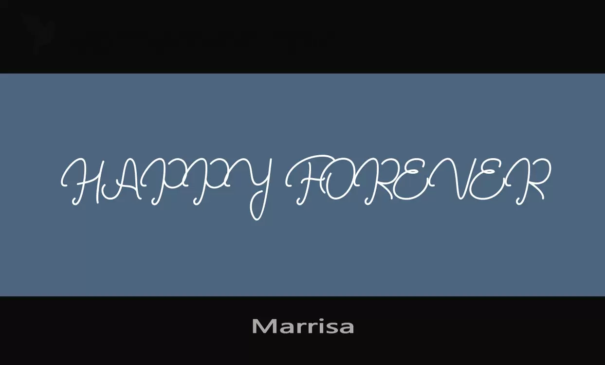 Font Sample of Marrisa