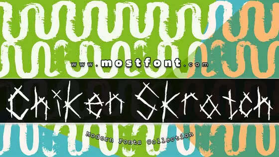 Typographic Design of Chiken-Skratch