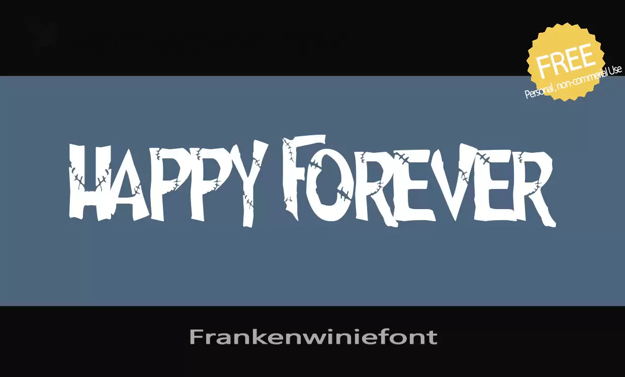「Frankenwiniefont」字体效果图