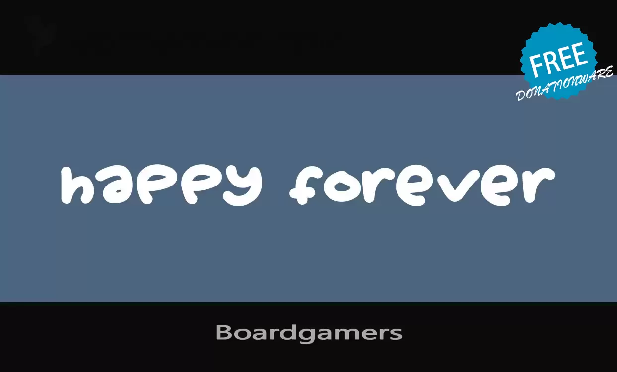 「Boardgamers」字体效果图