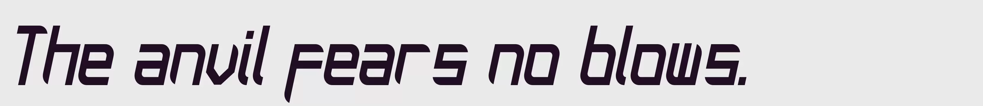 「TASIQ italic」字体效果图