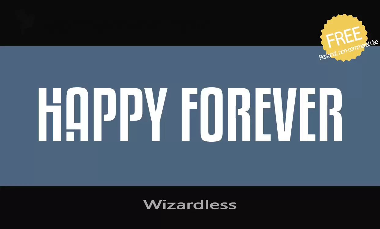 「Wizardless」字体效果图