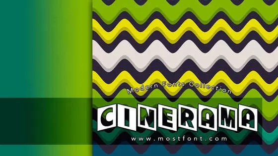 「Cinerama」字体排版图片