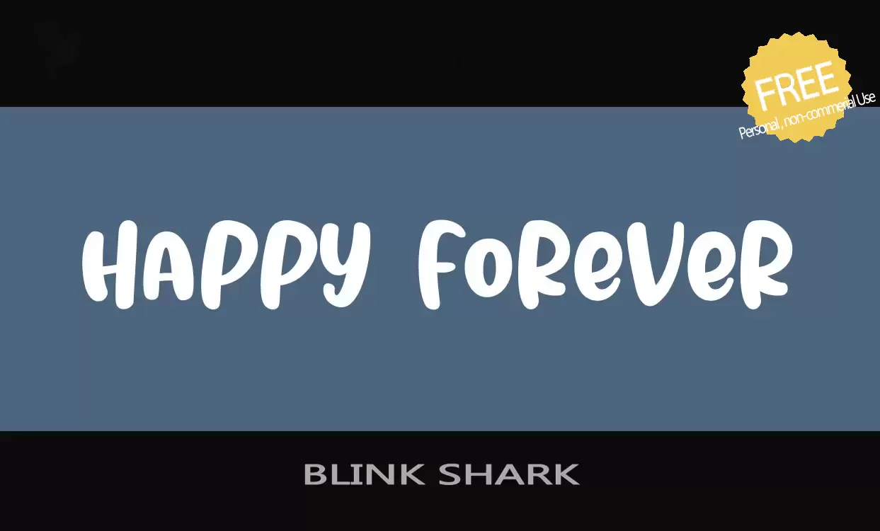 Font Sample of BLINK-SHARK