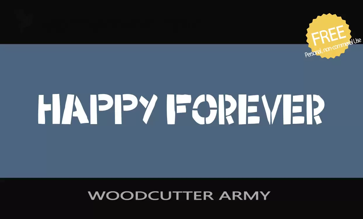 Sample of WOODCUTTER-ARMY-