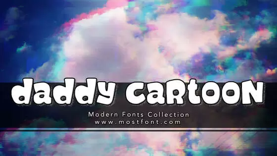 Typographic Design of Daddy-Cartoon