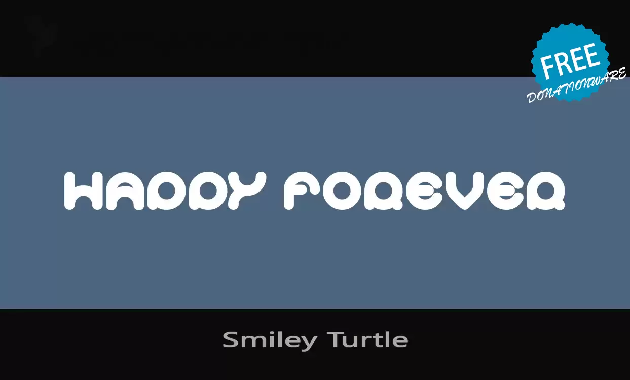 「Smiley-Turtle」字体效果图