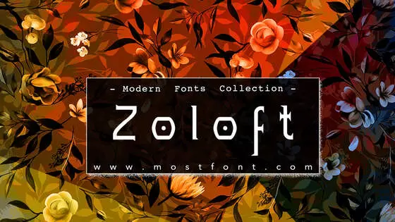 「Zoloft」字体排版图片