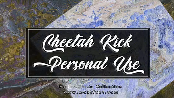 「Cheetah-Kick---Personal-Use」字体排版样式