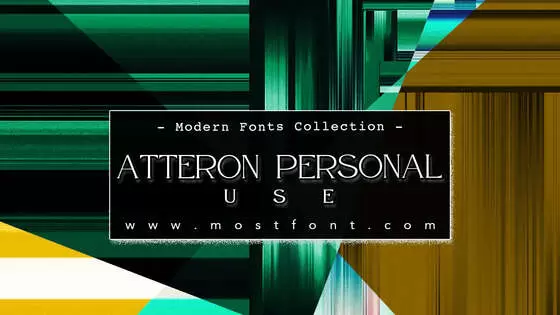 Typographic Design of Atteron-Personal-Use