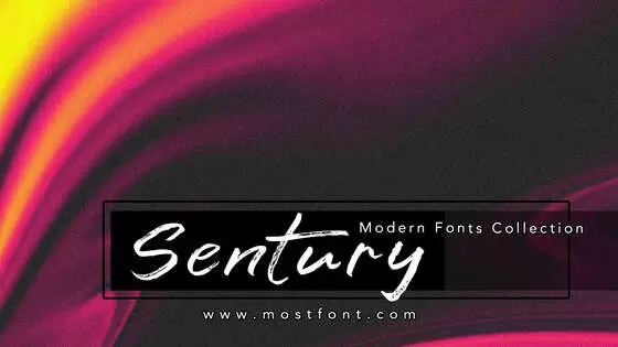 「Sentury」字体排版图片