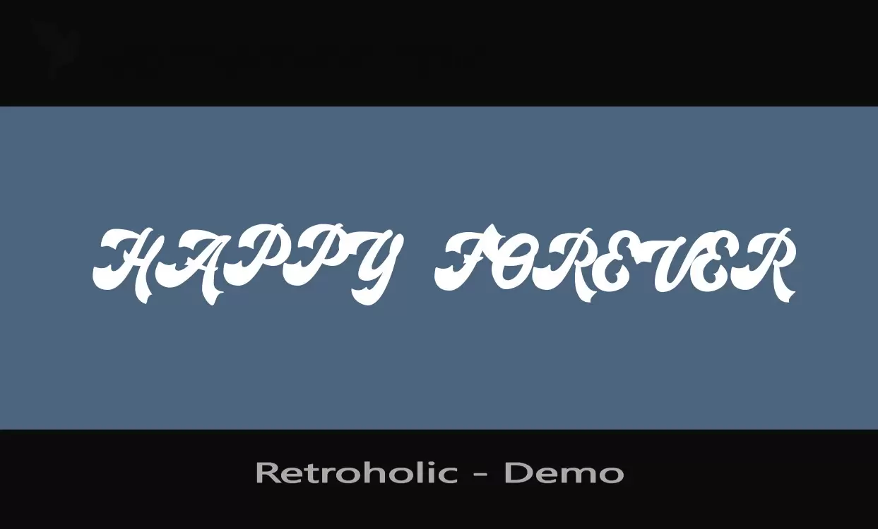 Font Sample of Retroholic---Demo